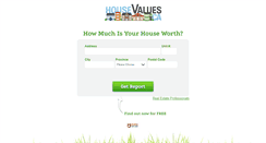 Desktop Screenshot of housevalues.ca