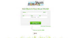 Desktop Screenshot of housevalues.com